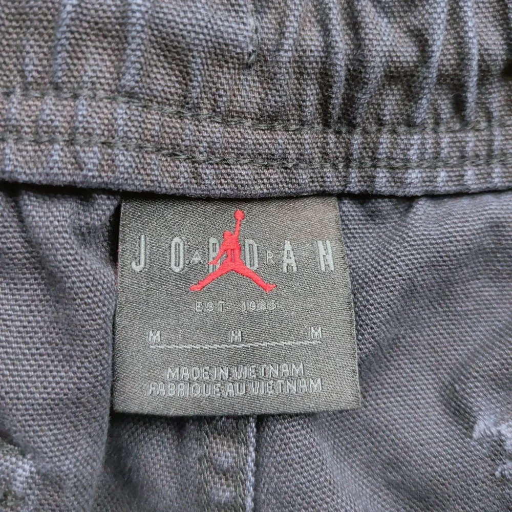 Nike Air Jordan Essentials Chicago Pants Mens M Black Canvas Cargo‎ FN6364-010